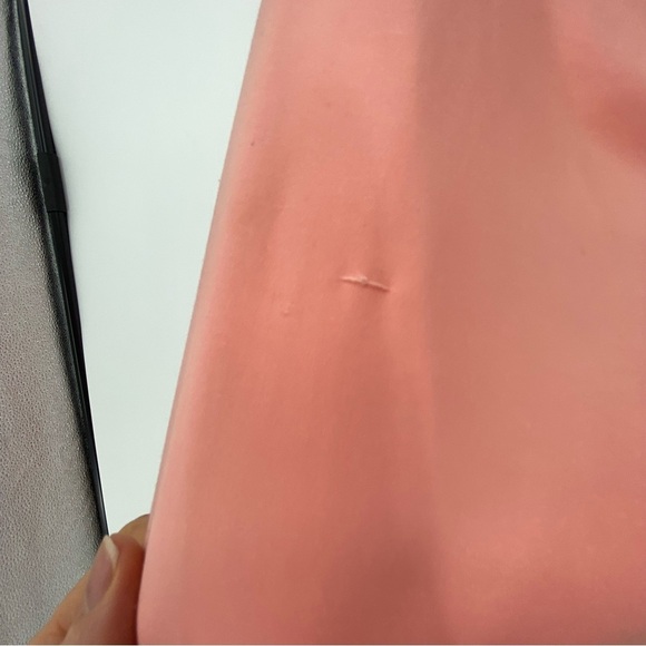 Cache Elegant Rhinestone Embellished Coral Pink Evening Gown (flawed) - Picture 13 of 16